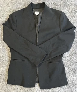 J. Crew Women's Size 6 Black Blazer Jacket EUC - Picture 1 of 12