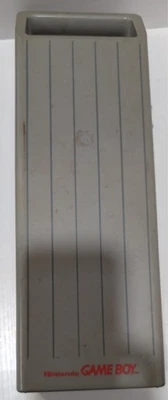 Nintendo Game Boy Hard Plastic Shell Long Grey Striped Carry Travel Case B - Image 1 of 4