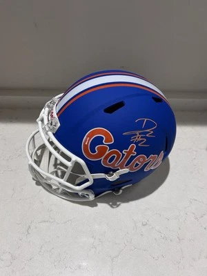 DJ Lagway Autographed Signed Helmet Blue Full Size Riddell Florida Gators - Image 1 of 3