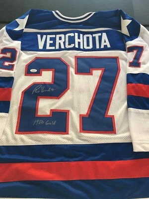PHIL VERCHOTA  AUTOGRAPHED  1980 OLYMPIC JERSEY  J.S.A. AUTHENTICATED - Image 1 of 4