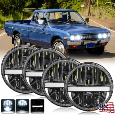 Новейшие круглые светодиодные фары для Datsun 510 620 710 810 4 шт 5,75 дюйма Halo H5001 - Изображение 1 из 4