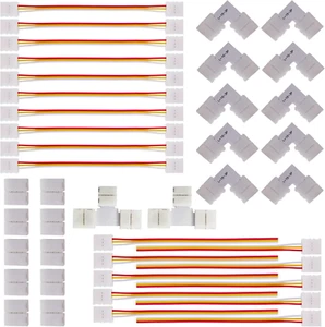 3 Pin LED Strip Connector Kit, Include LED Corner Connector, Unwired Gapless and - Picture 1 of 12