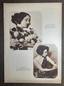 Vintage 1920 CLAIRE WHITNEY Magazine PHOTO Page ~ CARLOTTA MONTEREY - Picture 1 of 3