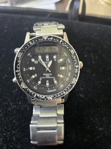 Orologio Vintage Seiko Baby Arnie Sports 100 Ana/Digi Diver Japan Quarzo - Foto 1 di 4