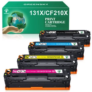 Confezione da 4 toner ad alta resa per HP CF210A 131A Color Laserjet M 276nw 251nw 276n 251n - Foto 1 di 6
