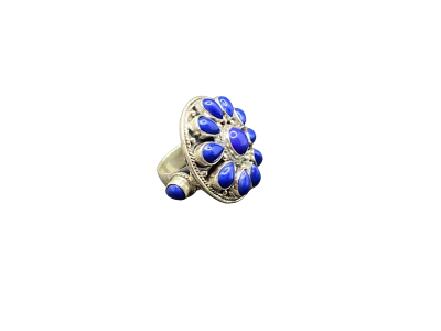 Moda Positano Gioielli - Collezione Corallo – Anello Ag 925 con Lapislazzuli - Immagine 1 di 4