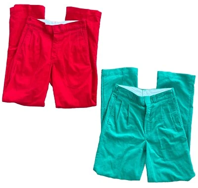 Lote 28x32 Pantalones Dickies Garra Pana Puntada Única Años 70 De Colección Hechos en EE. UU. Para Hombres Foto 1 de 4