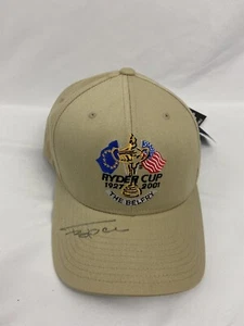 Vtg 2001 Ryder Cup The Belfry USA VS Europe Autographed Fitted Flex NWT Cap Hat - Imagen 1 de 10