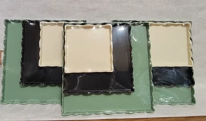Vivitar Square Nesting Trays Set of 3 Green Black Cream 3 Packs New - Picture 1 of 2