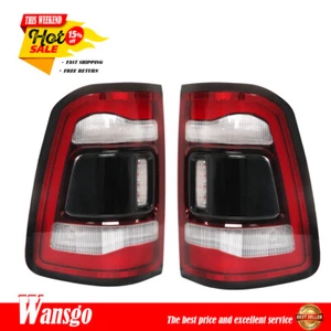 Black Tail Lamps Assembly For 2019-2022 Dodge Ram 1500 Left+Right Side LED Pair - Foto 1 di 12