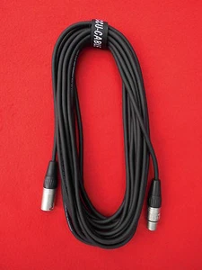 XLR Mikrofonkabel NF DMX Kabel 15m mit Kabelklett Audiokabel Signalkabel NEU - Bild 1 von 12