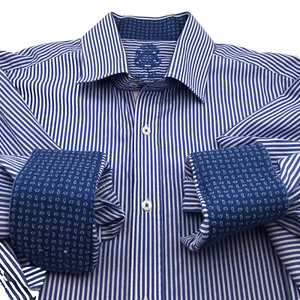 English Laundry Long Sleeve Contrast Cuff Dress Shirt Business Casual 16 1/2 - Picture 1 of 10