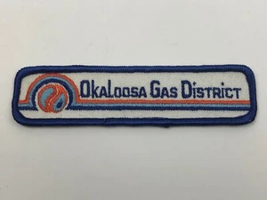 Vintage OKALOOSA GAS DISTRICT Uniform Patch Florida 1-1/4" x 5" N2 - Bild 1 von 5