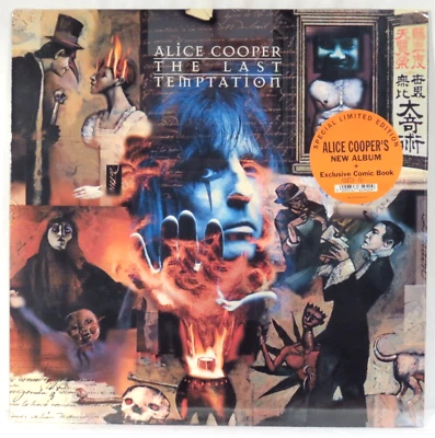 ALICE COOPER  The Last Temptation Ltd. EU 1994 Issue LP SEALED w/ comic, hanger - Image 1 of 4