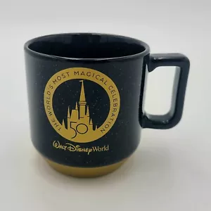 Tazza da caffè Starbucks Walt Disney World Parks 50° anniversario nero e oro - Foto 1 di 2