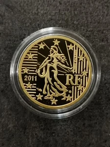 10 CENTS EURO BE 2011 BELLE EPREUVE FRANCE 9000 EX. / SOUS CAPSULE / PROOF - Picture 1 of 3