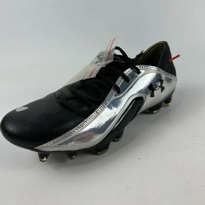 Botín de fútbol Under Armour Blur Carbon III para hombre talla 7,5 negro solo pie izquierdo Foto 1 de 4