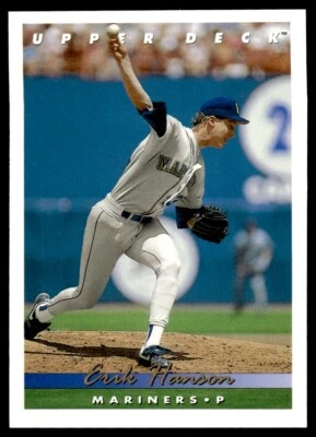 1993 Upper Deck #338 Erik Hanson - Seattle Mariners - Image 1 of 2