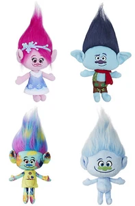 Dreamworks ~ TROLLS SERIES 4 PLUSH DOLL SET ~ Poppy, Branch, Guy Diamond, Harper - Picture 1 of 1