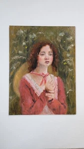 °○•Original Portrait,Ölbild,Gemälde,Malerei,Kunst,Deko,Victorian,Vintage,Bild - Bild 1 von 4