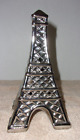 SILVER MIRROR GLAZE CERAMIC EIFFEL TOWER POTPOURRI SACHET HOLDER