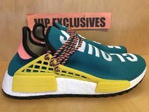 Adidas NMD Human Race Trail Pharrell Williams Sun Glow Hu Clouds Teal AC7188 - Picture 1 of 10