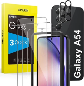 3+2 Stück Samsung Galaxy A54 5G Panzer Schutz Glas, Mit Rahmen-Installationshilf - Bild 1 von 9