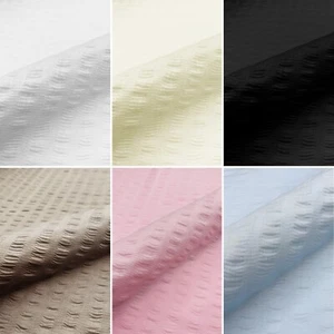Seersucker Fabric Soft Polycotton Puckered Textured Dressmaking Baby Material - Picture 1 of 25