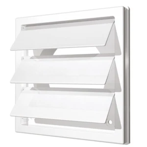 Griglia sfiato aria ventola estrattore alette gravità condotto bianco 190 mm x 190 mm / 150 mm - Foto 1 di 3