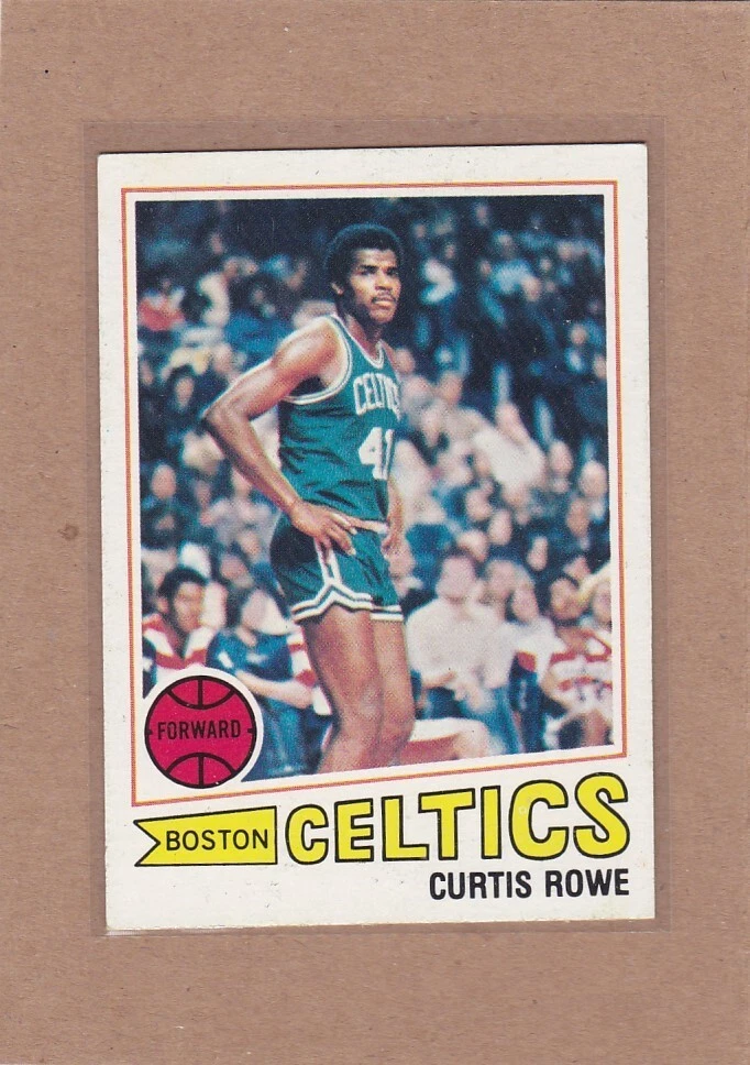 1977-78 TOPPS BASKETBALL CURTIS ROWE #3 CELTICS EX+ WHITE BACK *A16642