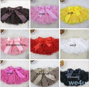 Petticoat Tutu Tüllröckchen Tüll weiß schwarz pink - Picture 1 of 6