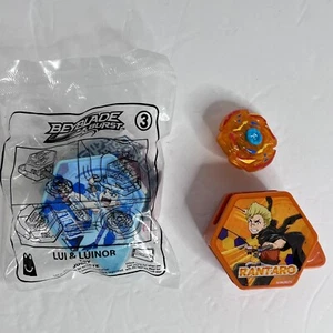 McDonalds Happy Meal Toys BeyBlade Burst #3 Lui & Lunior e #? Rantaro - Foto 1 di 7