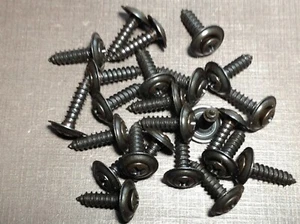 25 piezas #10 x 3/4 con 6 cabezales puerta moldura panel negro tornillos arandelas Ford Lincoln - Imagen 1 de 9