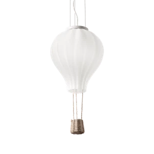 IDEAL-LUX - DREAM BIG SP1 - SOSPENSIONE MONGOLFIERA IN VETRO BIANCO - Foto 1 di 1
