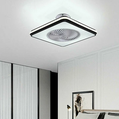 20" Latest Ceiling Fan 3Colors Led Light Remote Control Flush Mount Lamp,3Speed - Image 1 of 4