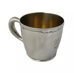 Arts & Crafts Shreve San Francisco Sterling Child's Cup Mug - Picture 1 of 9