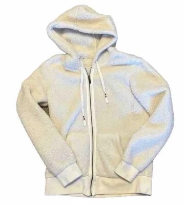 Roxy Sherpa Sudadera con Capucha Peluda con Cremallera Marfil Talla Pequeña Foto 1 de 4
