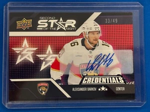 2022-23 Credentials #2S-5 ALEKSANDER BARKOV AUTO /49 * Panthers - Picture 1 of 2