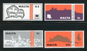 Malta Complete MNH Set #497-500 European Architectural Heritage Stamps - Picture 1 of 1