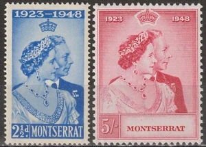 EDSROOM-19886 Montserrat 106-107 VLH 1948 Complete Silver Wedding - Picture 1 of 2