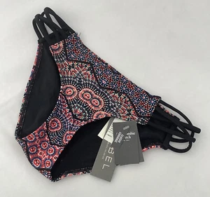 Abercrombie Black Multicolour Aztec Print Strappy Bikini Bottoms - Size XS BNWT - Picture 1 of 6
