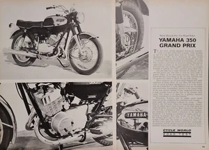 1967 Yamaha 350 Grand Prix Original 3 pg Motorcycle Test Article - Picture 1 of 1