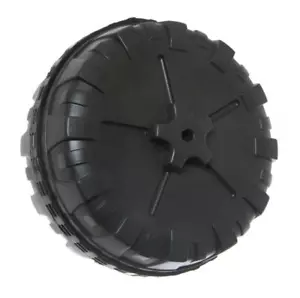 Triciclo/triciclo per bambini 8-1/2" ruota posteriore in plastica (larghezza 100 mm) - nero - Foto 1 di 7