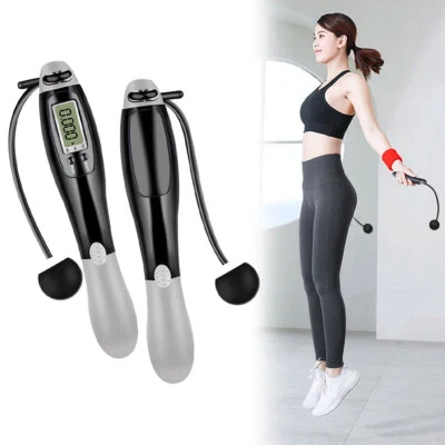 Springseil Profi Fitness mit Zähler Kalorienverbrauch Körpergewicht Zeit - Bild 1 von 4