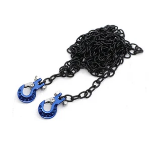 Metal Trailer Hook Tow Chain For 1:10 Traxxas TRX-4 Axial SCX10 D90 TF2 RC Car - Picture 1 of 13