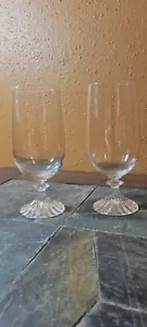 Mikasa RITZ Iced Tea Glasses Goblets 7 1/8" Set of 2 - Picture 1 of 4
