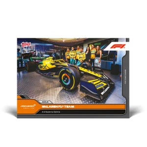 2024 Topps Now F1 23 MCLAREN TRIBUTE TO AYRTON SENNA - Picture 1 of 2