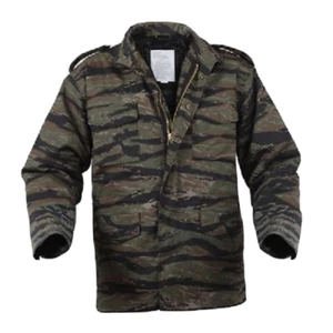 US M65 ARMY Field Jacket Tiger Stripe Jacket Parka w Liner S / Small - Picture 1 of 3