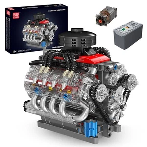 Mould King 10171 V8 Engine Motor Bausatz Technik Klemmbausteine Spielzeug 487pcs - Bild 1 von 10