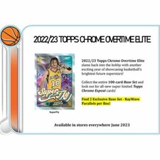 2022-23 Topps Chrome Overtime Elite Basketball Value Box FACTORY SEALED